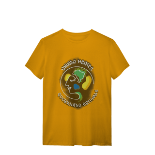Nome do produto Camiseta com logo e slogan em grafite - branco