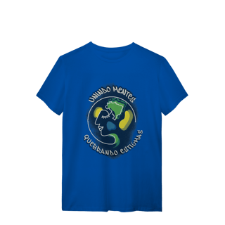 Nome do produto Camiseta com logo e slogan em grafite - branco