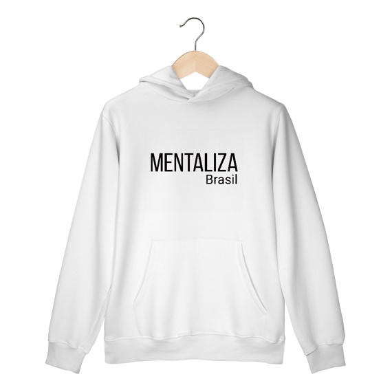 Moletom clássico com logo - Mentaliza em preto