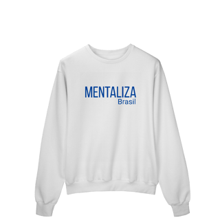 Nome do produto Moletom clássico - Mentaliza em azul 