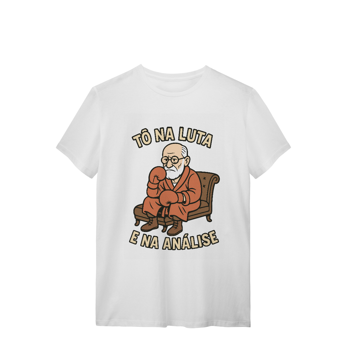 Nome do produto: Camiseta - Tô na luta e na análise - Freud