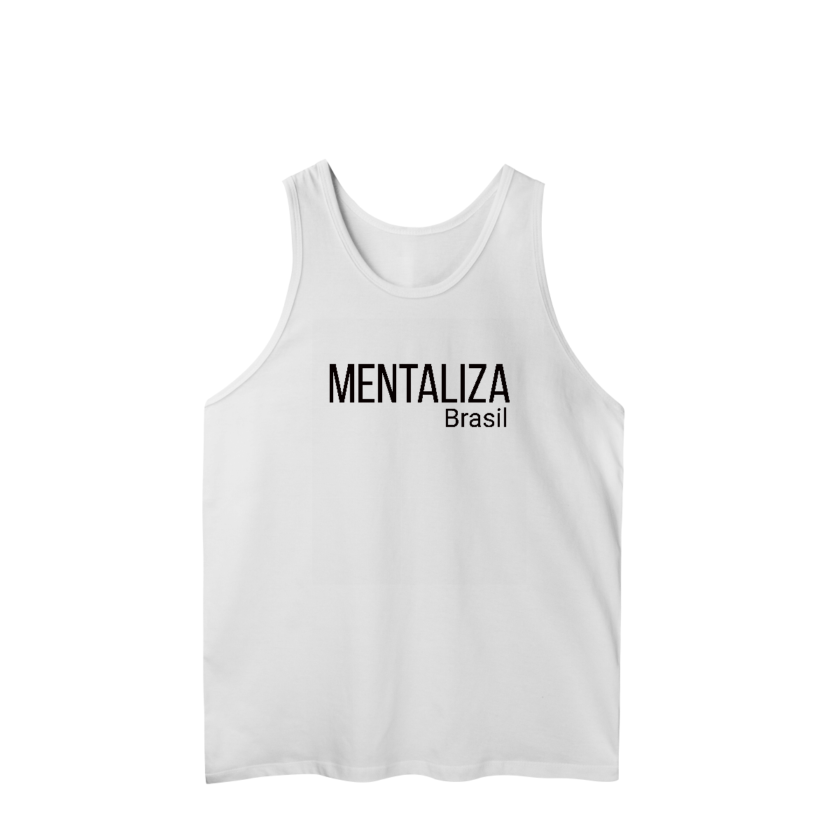 Nome do produto: Regata clássica com logo - Mentaliza em preto