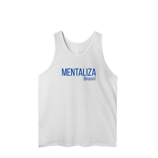 Nome do produto Regata clássica com logo - Mentaliza em azul