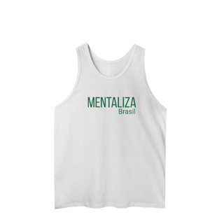 Nome do produto Regata clássica com logo - Mentaliza em verde