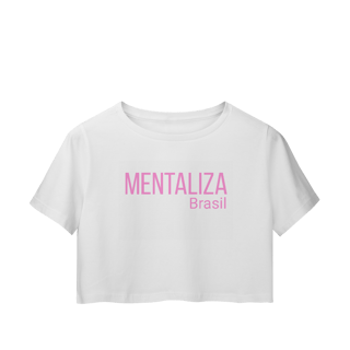 Nome do produto Cropped clássico - Mentaliza em rosa
