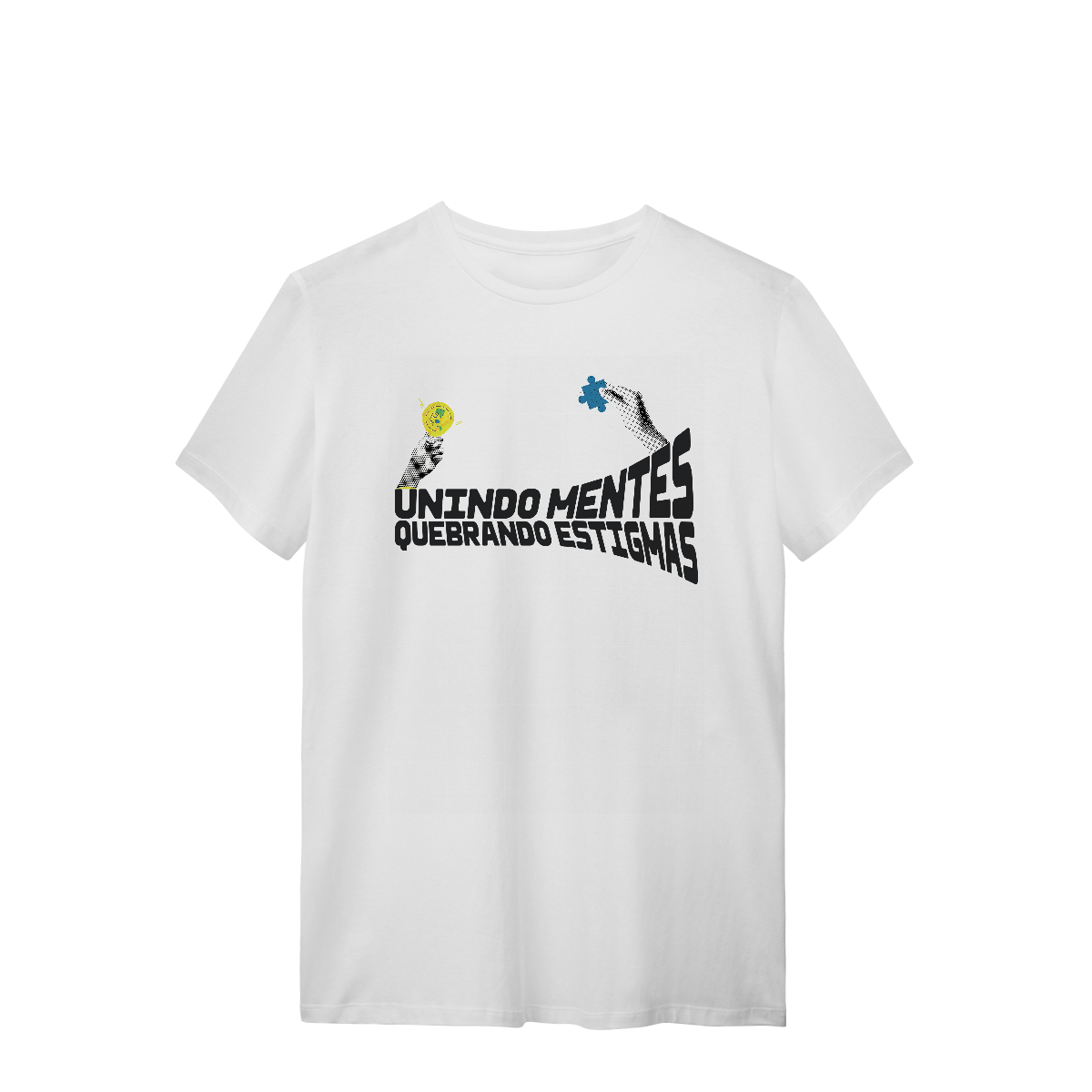 Nome do produto: Camiseta - slogan Unindo Mentes, Quebrando Estigmas