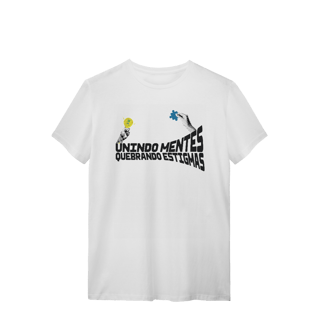 Nome do produto Camiseta - slogan Unindo Mentes, Quebrando Estigmas