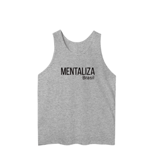 Nome do produto Regata clássica com logo - Mentaliza em preto
