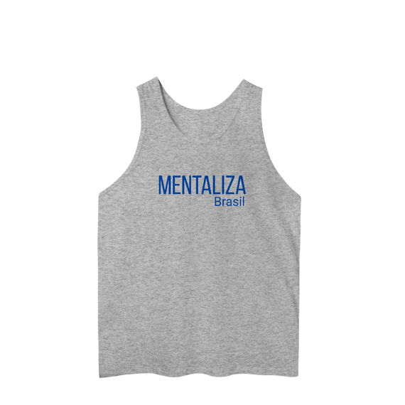 Regata clássica com logo - Mentaliza em azul