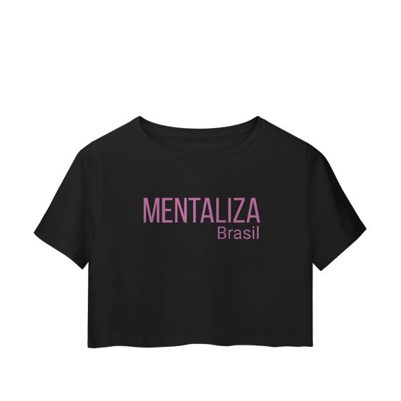 Cropped clássico - Mentaliza em rosa
