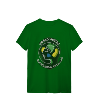 Nome do produto Camiseta com logo e slogan em grafite - branco