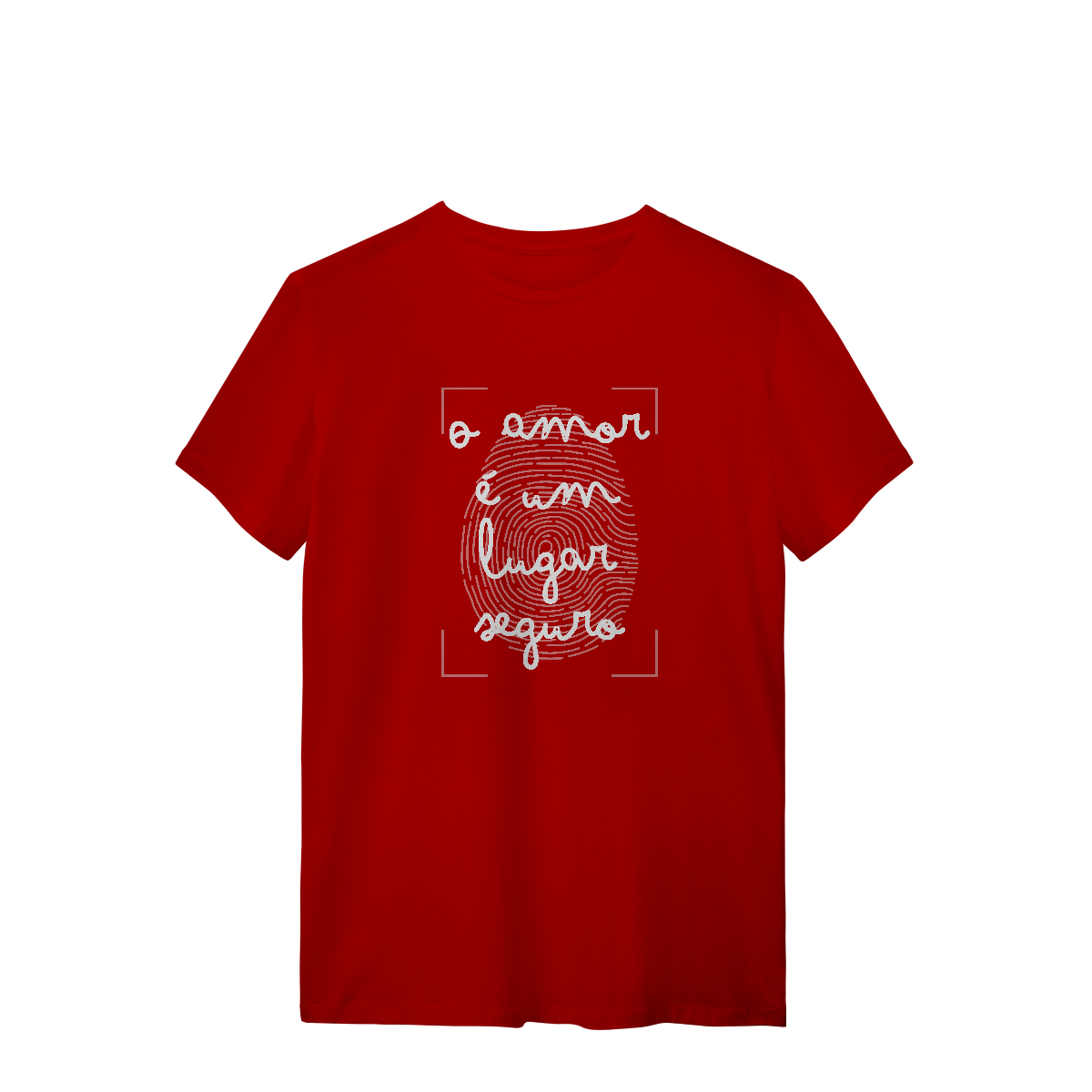 Nome do produto: Camiseta - O amor é um lugar seguro