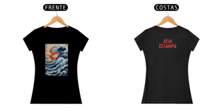 Nome do produto Camisa Feminina A Grande Onda de Kanagawa