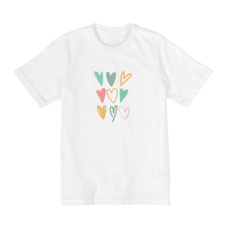 Nome do produtoCamiseta infantil Coração - 10 a 14 anos