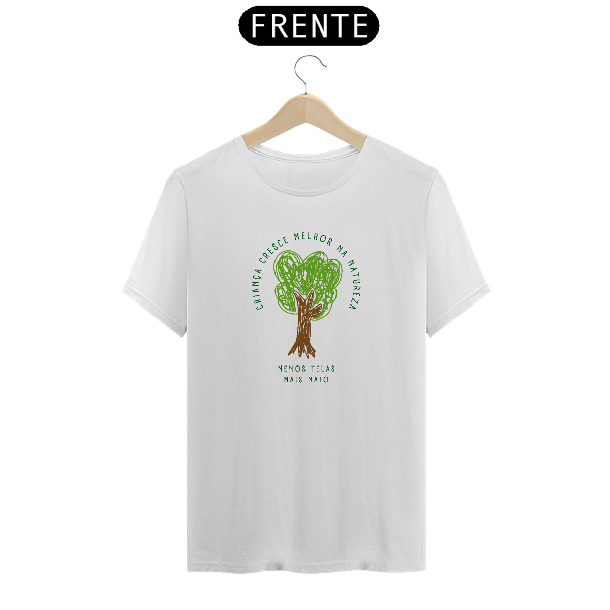 Nome do produto: Camiseta Menos Telas, Mais Mato