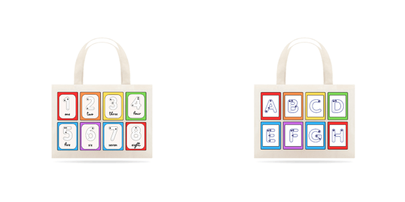 Ecobag Letras e Números
