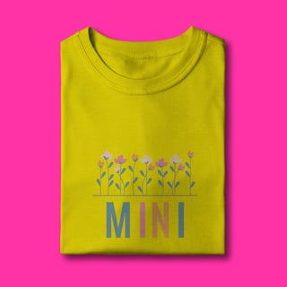 Nome do produtoCamiseta MINI com Flores (2 a 8 anos)