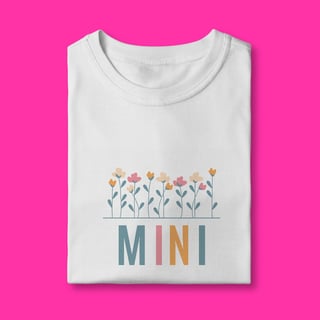 Nome do produtoCamiseta MINI com Flores (2 a 8 anos)