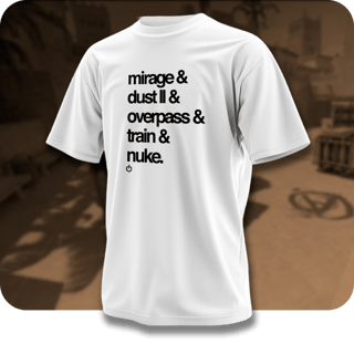 Nome do produto MIRAGE & DUST II & OVERPASS & TRAIN & NUKE