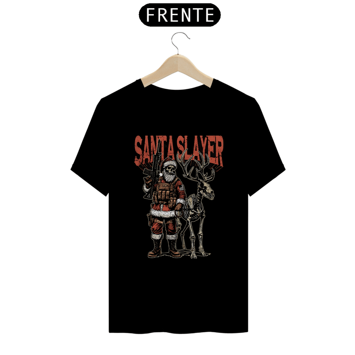 Nome do produto: T-shirt | Santa Slayer (Frente)