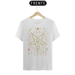 Nome do produto O Olho da Serpente: Tempo, Raiz e Magia – Camiseta Ocultista Visionária