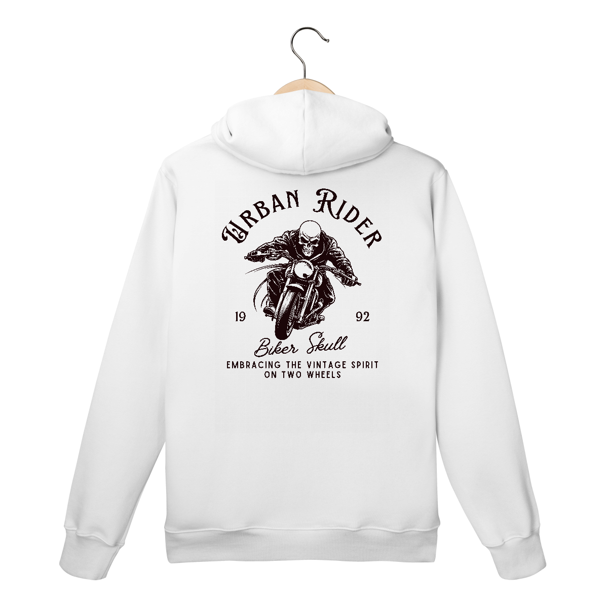 Nome do produto: Moletom Canguru Biker Skull