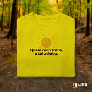 Nome do produto Camiseta Infantil (10 a 14) - Quem Cedo Trilha