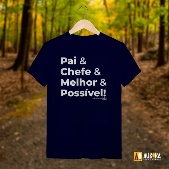 Camiseta Pai & Chefe - Lobinho