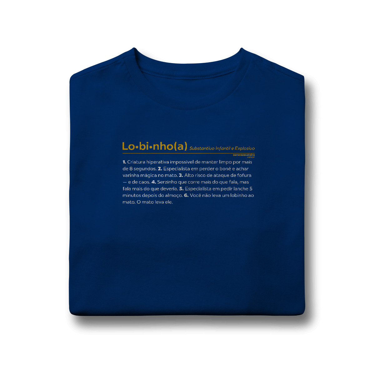 Nome do produto: Camiseta Infantil (10 a 14) - Verbete Lobinho