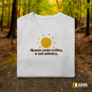 Camiseta Infantil (10 a 14) - Quem Cedo Trilha