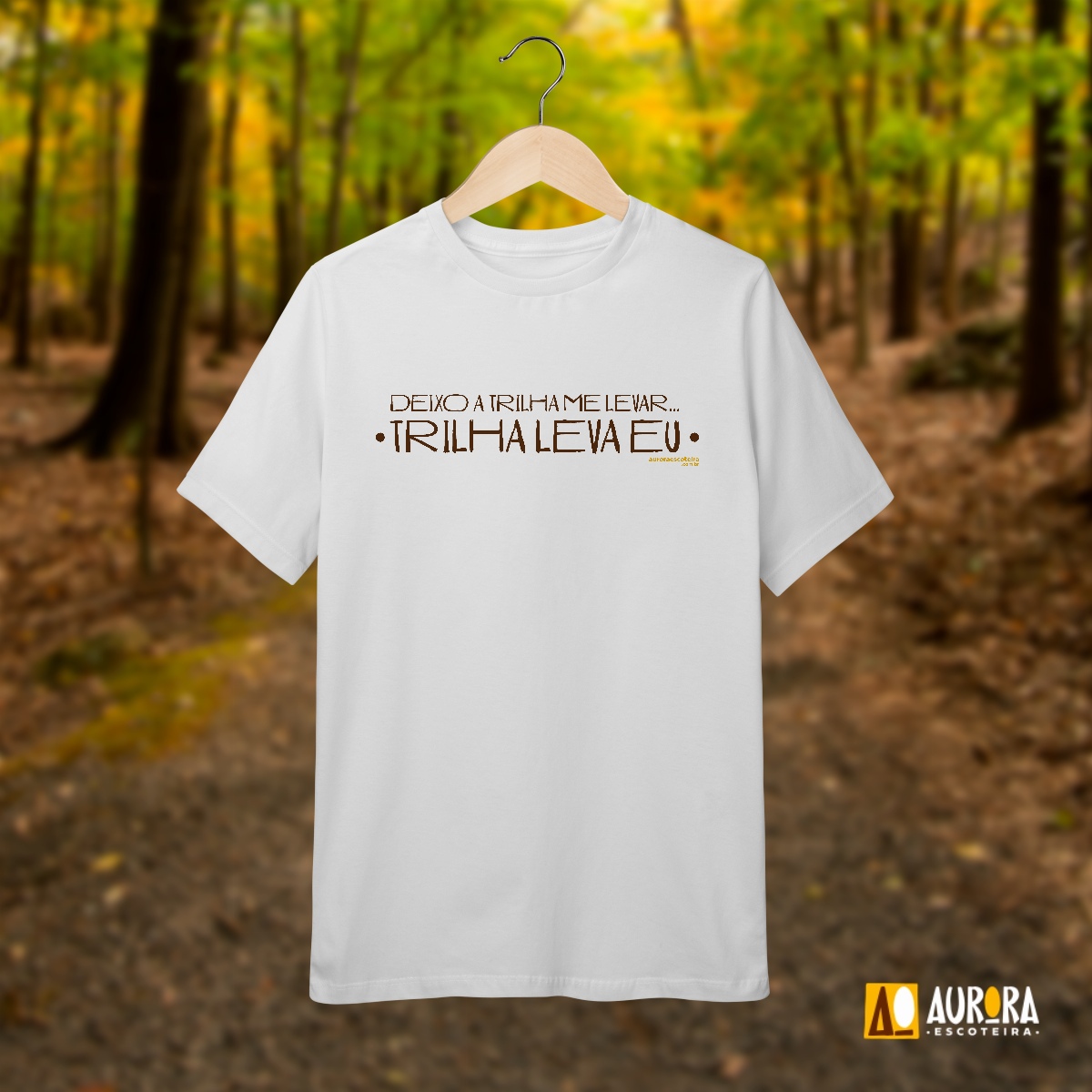 Nome do produto: Camiseta Infantil (10 a 14) – Deixo a Trilha Me Levar