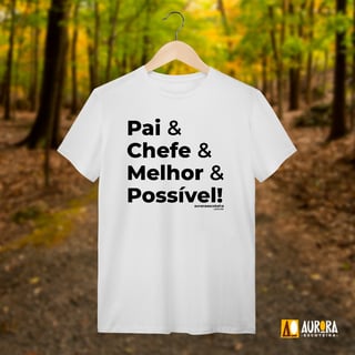 Nome do produto Camiseta Pai & Chefe - Lobinho
