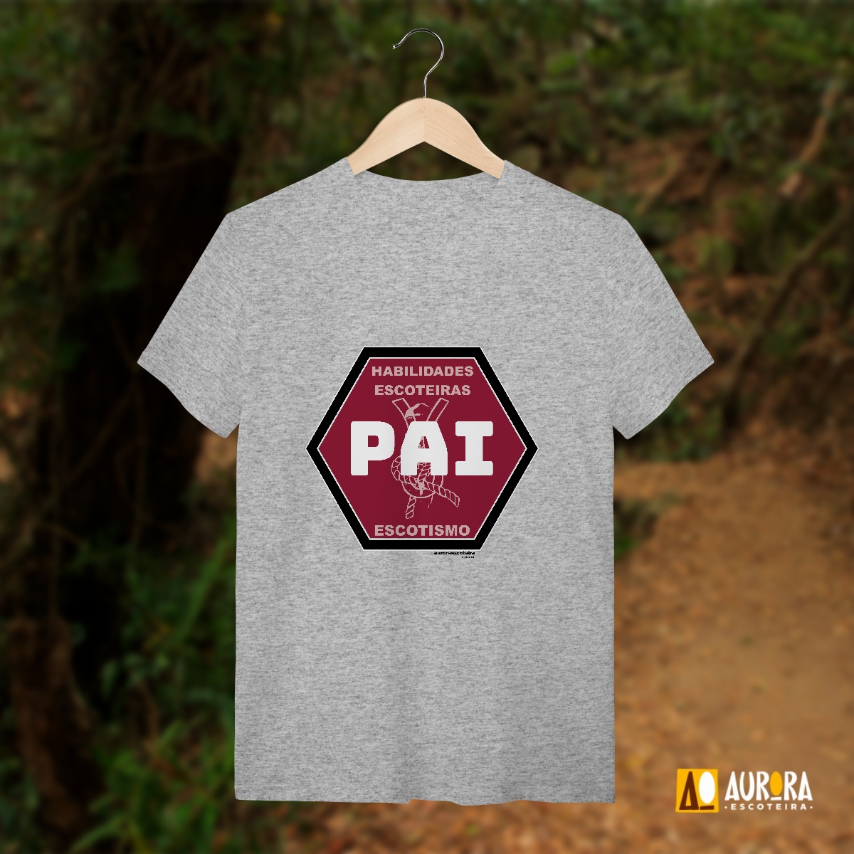 Nome do produto: Camiseta Distintivo Pai Nível 3
