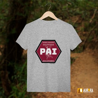 Camiseta Distintivo Pai Nível 3