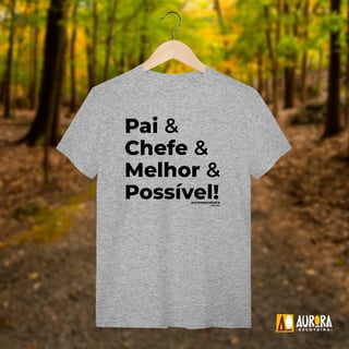 Nome do produto Camiseta Pai & Chefe - Lobinho