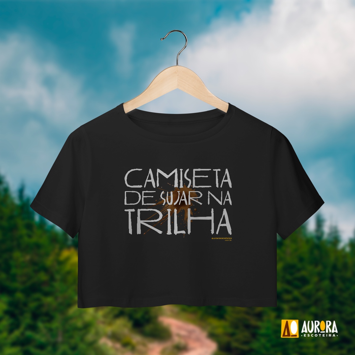 Nome do produto: Cropped de Sujar na Trilha