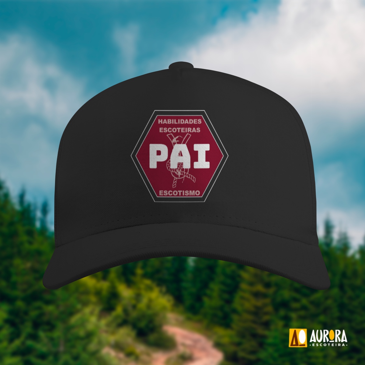 Nome do produto: Boné com Tela - Distintivo Pai Nível 3