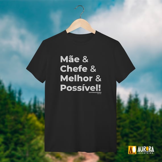 Camiseta Mãe & Chefe - Lobinho