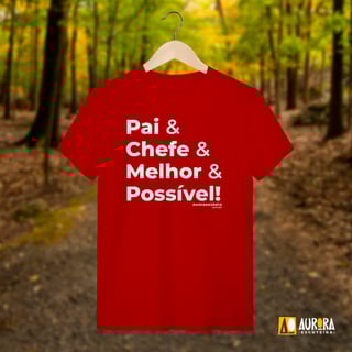 Nome do produto Camiseta Pai & Chefe - Lobinho