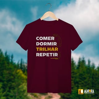 Nome do produto Camiseta - Trilhar e Repetir