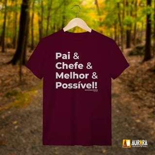 Nome do produto Camiseta Pai & Chefe - Lobinho