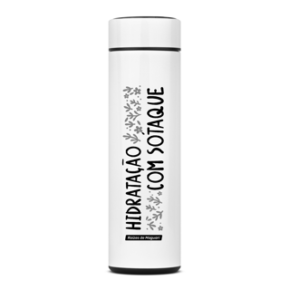 Nome do produto Garrafa Térmica com Estampa Exclusiva – Hidratação com sotáque 