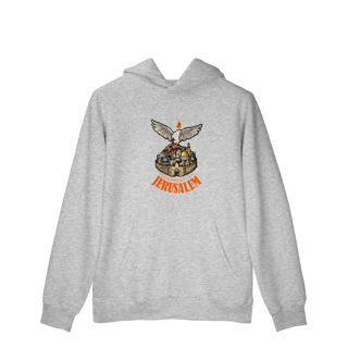 Nome do produtoMoletom Canguru Prime Permanecei em Jerusalém (Atos - 1,4)