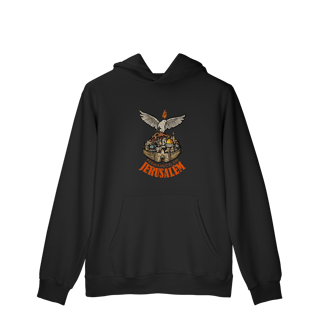 Nome do produtoMoletom Canguru Prime Permanecei em Jerusalém (Atos - 1,4)