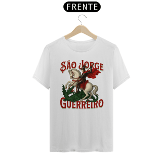 Camiseta Branca São Jorge Guerreiro