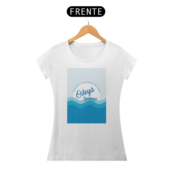 Baby Look Branca - Odoyá Yemanjá