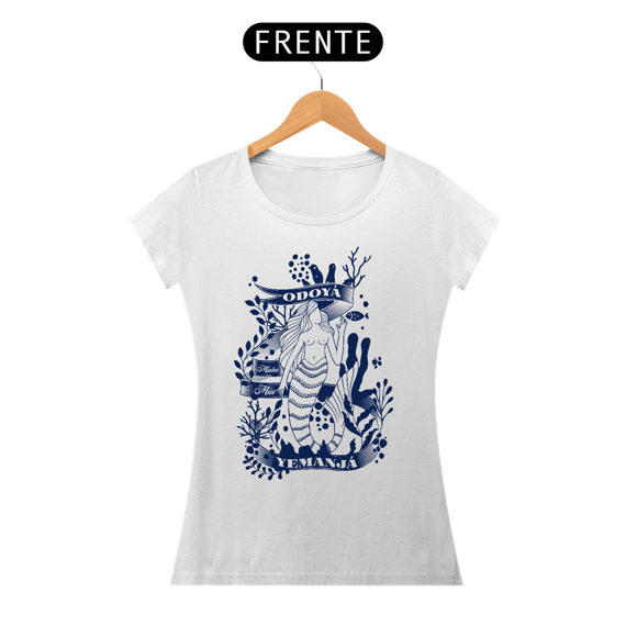 Baby Look Branca - Odoyá Yemanjá