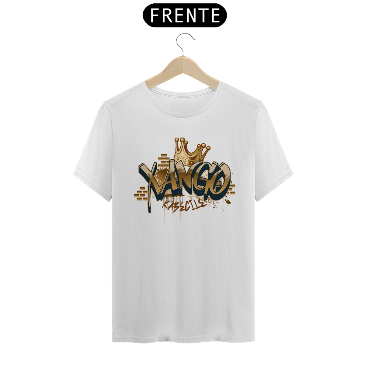 Nome do produto: Camiseta Branca - Xangô Grafite