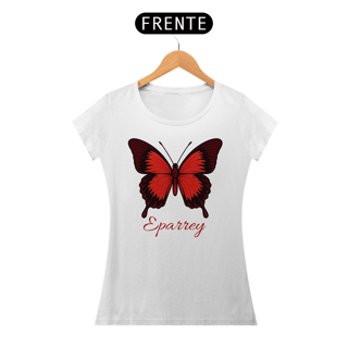 Nome do produtoBaby Look Branca - Eparrey Borboleta