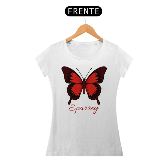 Baby Look Branca - Eparrey Borboleta